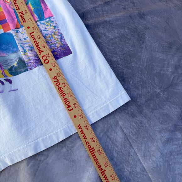 Vintage Giant 1992 Genesis World Tour Phil Collins Double Sided Band Tee Shirt L - Picture 9 of 9